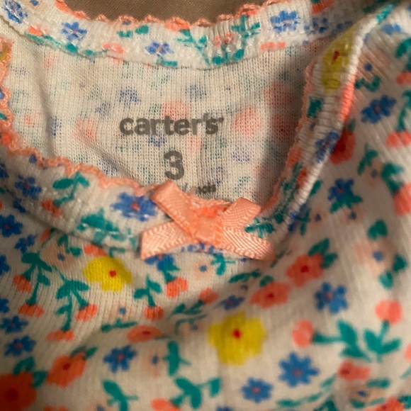 Carter’s 3 piece matching set flowers mouse 🐭 spring 3M - Picture 5 of 12